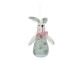 Závěsná dekorace zelený Králík - 8*4*13 cm Clayre & Eef