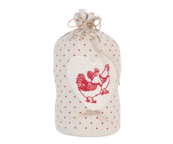 Dveřní zarážka Chicken - Ø 13*25 cm Clayre & Eef