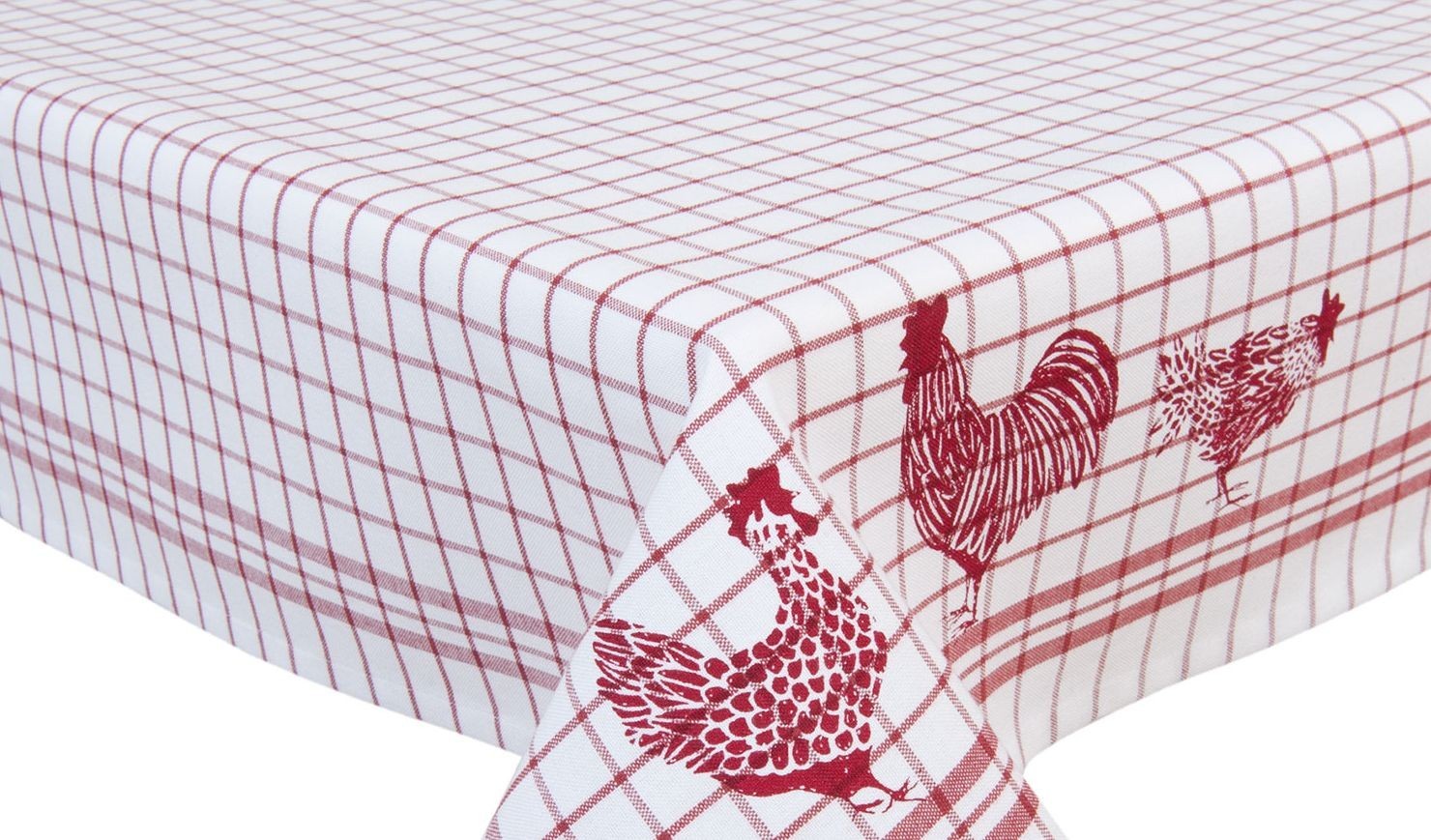 Ubrus na stůl Country Side Chicken red- 100*100 cm Clayre & Eef Ubrus na stůl Country Side Chicken red- 100*100 cm Clayre & Eef