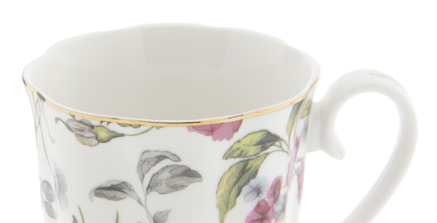 Porcelánový hrnek s malými květy - 11*8*9 cm Clayre & Eef Porcelánový hrnek s malými květy - 11*8*9 cm Clayre & Eef