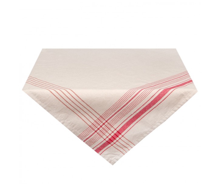 Ubrus na stůl Country Essentials red - 150*150 cm Clayre & Eef