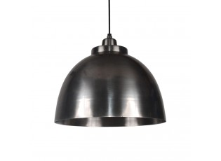 Kovové závěsné kovové světlo Capri antik stříbrná - Ø 32*22 cm