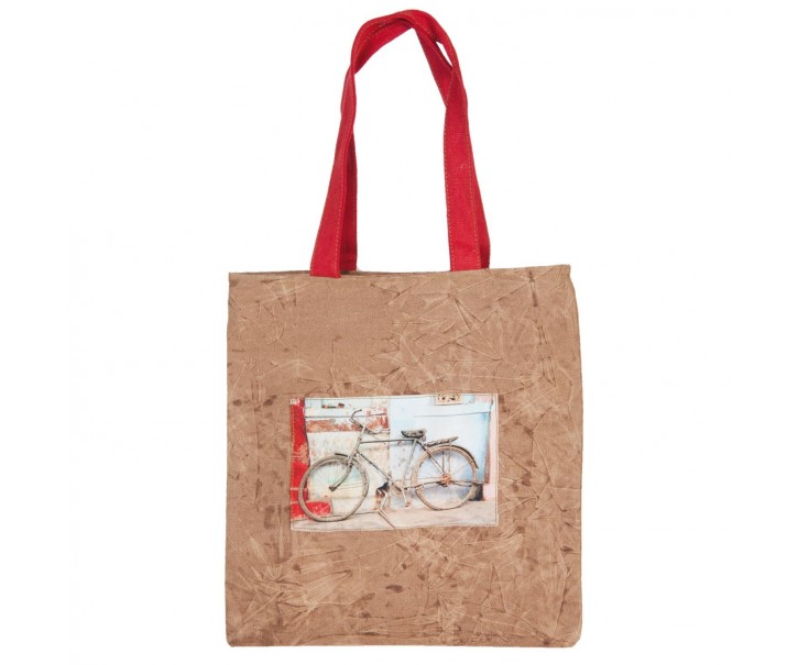 Hnědá kabelka/taška - 39*39 cm Clayre & Eef