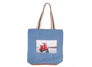 Modrá kabelka/taška - 35*40 cm