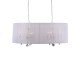 Bílý oválný lustr Merel White - 100*46*34 cm / 6*E14 Collectione