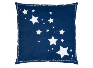 Modrý povlak na polštář Shining for you I - 50*50 cm