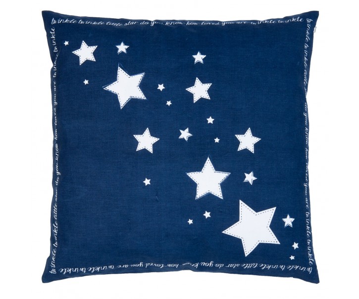 Modrý povlak na polštář Shining for you I - 50*50 cm Clayre & Eef