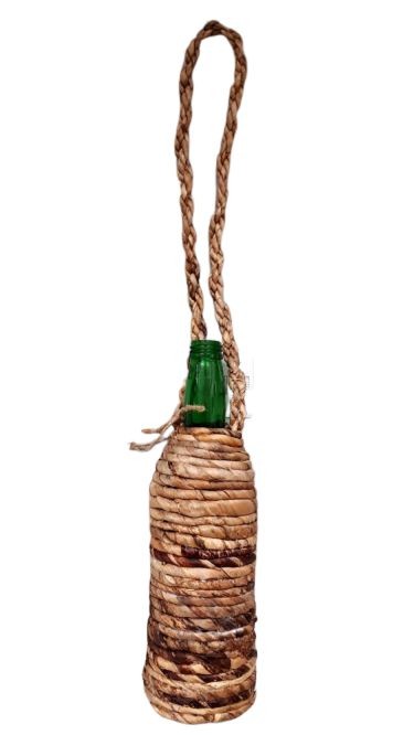Skleněná láhev na brčko - Ø 6*19 cm / 0,4L