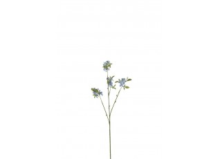 Umělá květina větev s modrým květem - 48cm