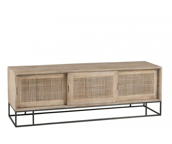 TV dřevěná komoda s dvířky Woven - 150*40*50cm J-Line by Jolipa