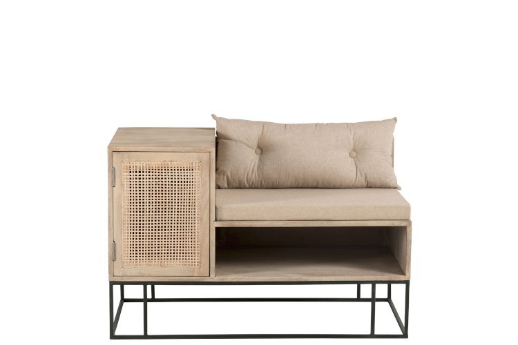 Lavice s odkládacím prostorem Woven - 100*50*65cm J-Line by Jolipa Lavice s odkládacím prostorem Woven - 100*50*65cm J-Line by Jolipa
