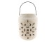 Keramická lucerna s patinou a odřením I - Ø 14*19 cm Clayre & Eef