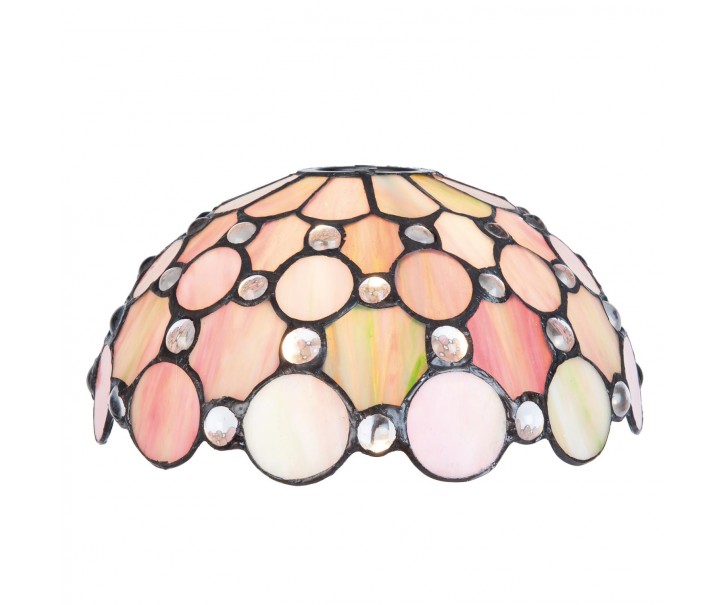 Stínidlo Rose Diamont k nástěnné noze Tiffany - Ø 25*16 cm Clayre & Eef