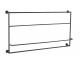 Černý nástěnný věšák na ručníky - 93*16*53 cm J-Line by Jolipa