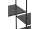 Černý policový regál Irregular- 110*25*150cm J-Line by Jolipa