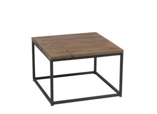 Odkládací stolek s kovovou kontrukcí Industrial - 60*60*40cm