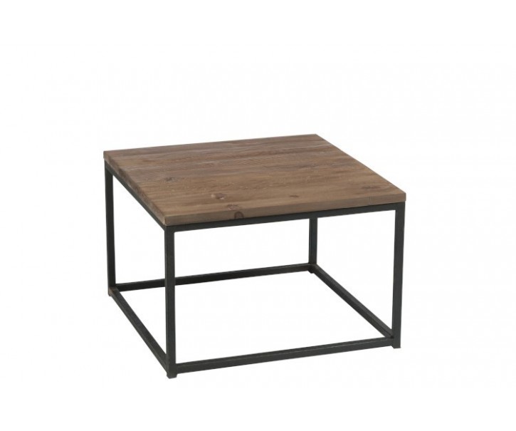 Odkládací stolek s kovovou kontrukcí Industrial - 60*60*40cm J-Line by Jolipa