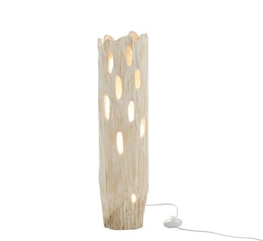 Stolní dřevěná lampa Paulownia Holes 1 - Ø 18 * 69cm J-Line by Jolipa Stolní dřevěná lampa Paulownia Holes 1 - Ø 18 * 69cm J-Line by Jolipa
