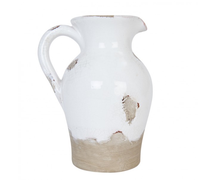 Dekorační keramický džbán s patinou Antique - 15*13*20 cm Clayre & Eef