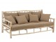 Hnědá 3-místná dřevěná pohovka Teak - 200*100*93 cm J-Line by Jolipa