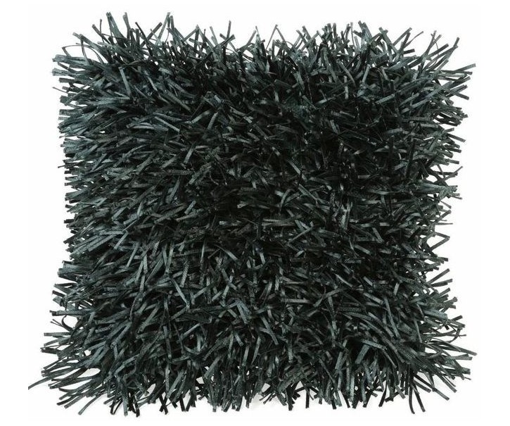 Zelený střapatý polštář s výplní Anjela green - 40*40cm Ostatn&iacute;