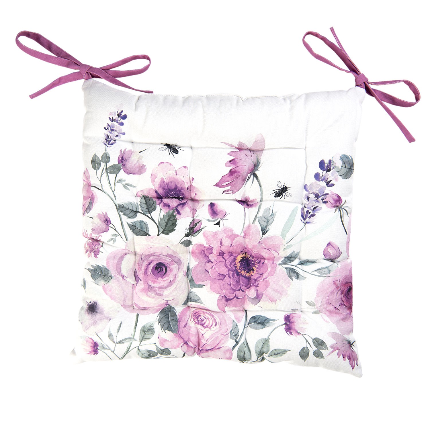 Podesdák s výplní Roses and butterflies - 40*40 cm