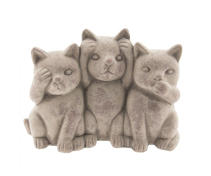 Dekorace sedící kočičky Cats - 22*10*16 cm Clayre & Eef