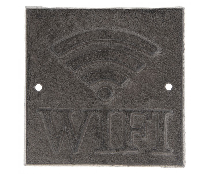 Cedulka WiFi - 8*8*0.5 cm Clayre & Eef