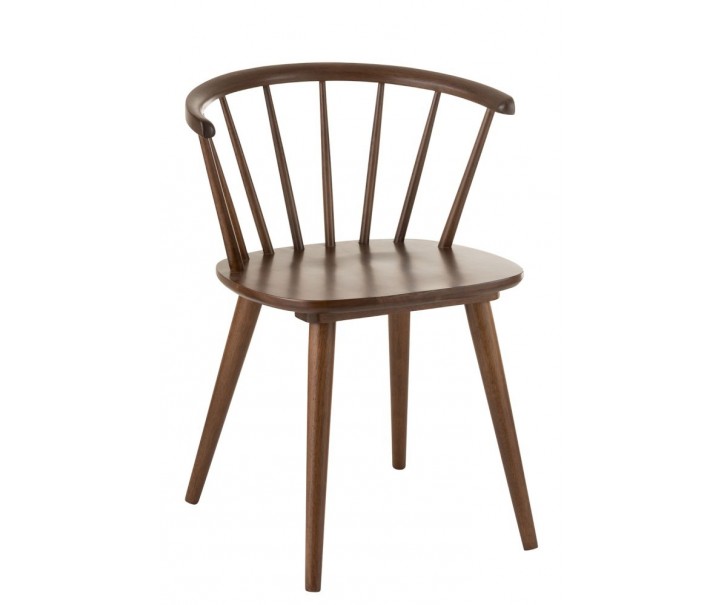 Hnědá jJídelní židle Armrest Vintage- 54*53*75 cm J-Line by Jolipa
