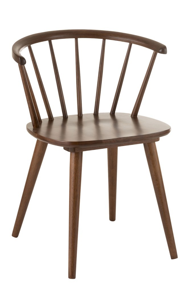 Hnědá jJídelní židle Armrest Vintage- 54*53*75 cm