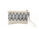 Modro-krémová kabelka do ruky Denim - 25*17cm J-Line by Jolipa