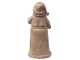 Hnědá dekorace Santa s lucernou - 11*9*24 cm Clayre & Eef