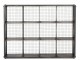 Černý kovový nástěnný policový regál - 121*26*91cm J-Line by Jolipa