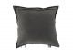 Šedý kožený polštář s výplní Tassels - 45*45*10cm J-Line by Jolipa