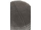 Šedý kožený puf s výplní Tassels - Ø 52*40cm J-Line by Jolipa