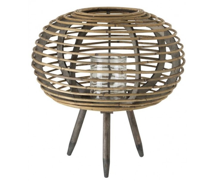 Bambusová lucerna na noze Bamboo - Ø56*59 cm J-Line by Jolipa