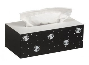 Box na papírové kapesníčky Panda -25*13*8,5cm