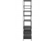 Kovový černý policový regál Scale -101*39*185cm J-Line by Jolipa