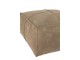 Béžový kožený puf Tassels - 50*50*25cm J-Line by Jolipa