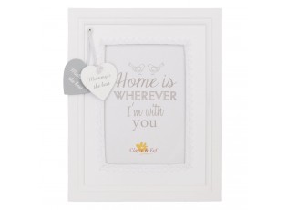 Bílý fotorámeček s věnováním pro maminku - 19*24 cm / 10*15 cm
