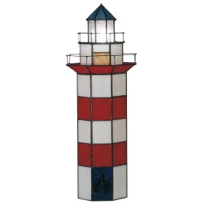 Lampa Tiffany Maják - 21*56 cm 2x E14 / max 25w
