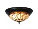 Stropní světlo Tiffany Nature - Ø 38*19 cm 2x E14 / max 40w Clayre & Eef