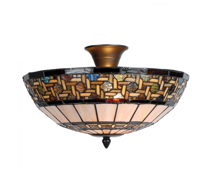 Stropní světlo Tiffany Graciela - Ø 40*23 cm 2x E14 / Max 40W Clayre & Eef