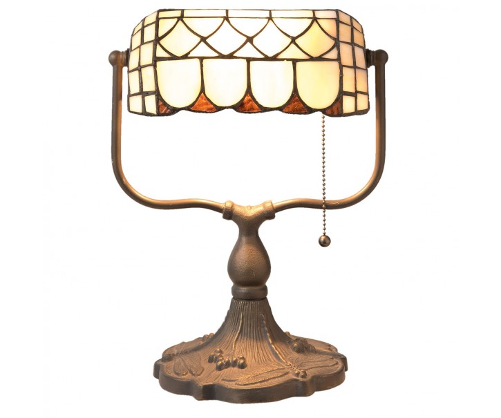 Stolní lampa Tiffany Tricia - 26*21*37 cm E27 / Max 60W Clayre & Eef