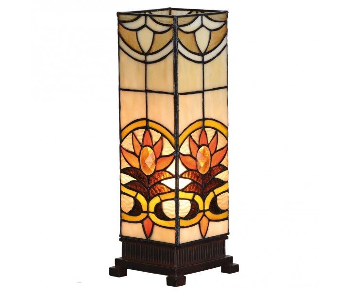Stolní lampa Tiffany Fleur - 12*35 cm 1x E14 / Max 40W Clayre & Eef