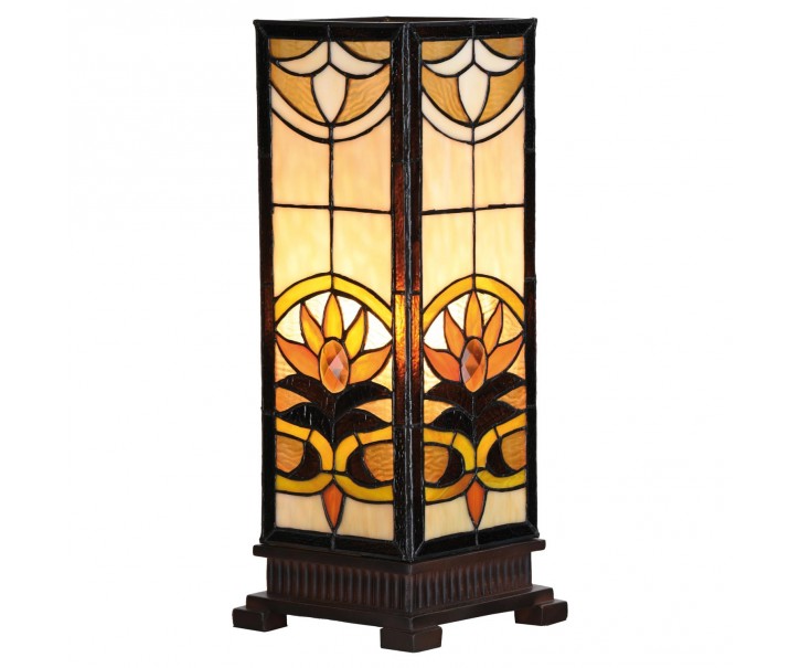 Tiffany lampa Fleur - 18*45 cm 1x E27 / Max 60W Clayre & Eef