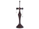 Tmavě hnědá zdobená noha k lampě Tiffany - Ø 17*60 cm / E27/40w Clayre & Eef