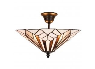 Stropní svítidlo Tiffany Shields - Ø 40*28 cm E14/max. 2x40 Watt