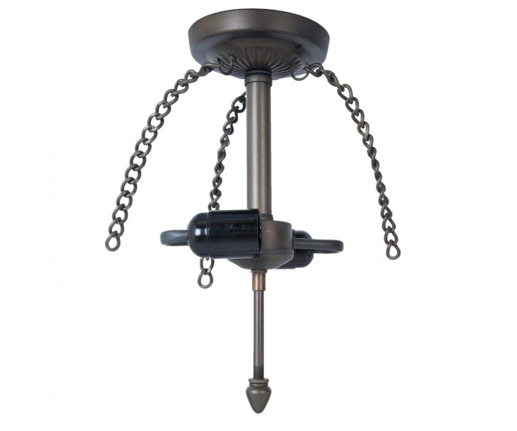 Kovové závěsné světlo bez stínidla - 15*15*33 cm / E27/60W Clayre & Eef