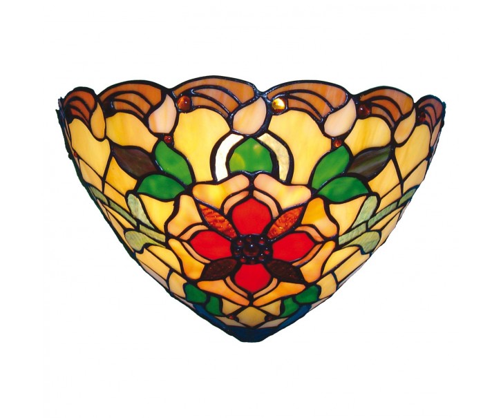 Nástěnná lampa Tiffany Rosemonde - 30*15*20 cm 1x E14 / Max 40W Clayre & Eef